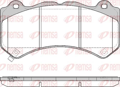 Remsa 1376.04 - Тормозные колодки, дисковые, комплект parts5.com