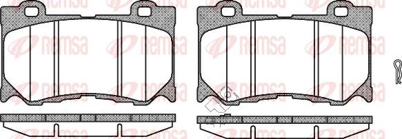 Remsa 1372.01 - Тормозные колодки, дисковые, комплект parts5.com