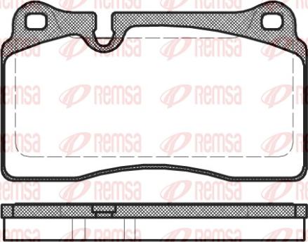 Remsa 1200.30 - Тормозные колодки, дисковые, комплект parts5.com