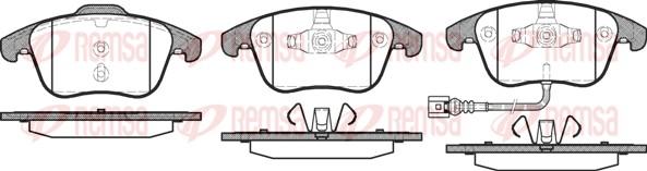 Remsa 1219.21 - Тормозные колодки, дисковые, комплект parts5.com