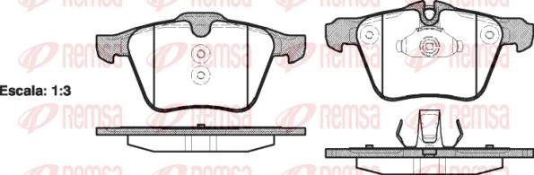 Remsa 1217.00 - Тормозные колодки, дисковые, комплект parts5.com