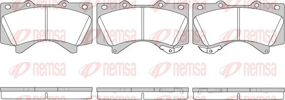 Remsa 1271.02 - Тормозные колодки, дисковые, комплект parts5.com