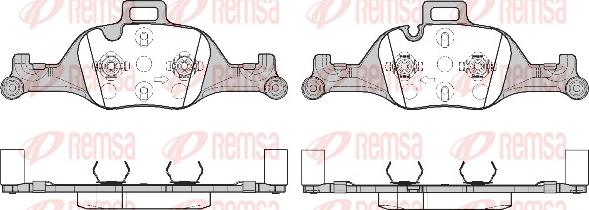 Remsa 1740.00 - Тормозные колодки, дисковые, комплект parts5.com