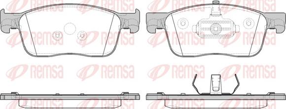 Remsa 1719.00 - Тормозные колодки, дисковые, комплект parts5.com