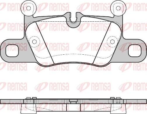 Remsa 1714.00 - Тормозные колодки, дисковые, комплект parts5.com