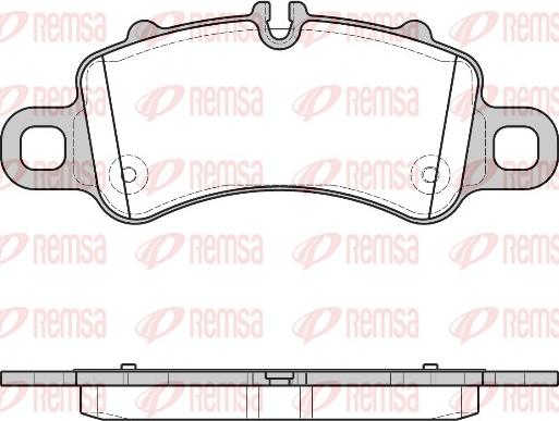 Remsa 1713.00 - Тормозные колодки, дисковые, комплект parts5.com