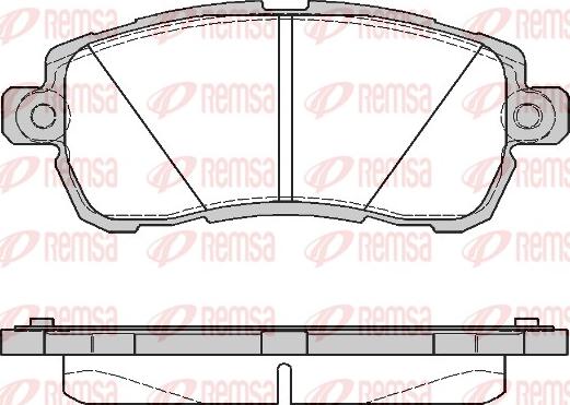 Remsa 1728.00 - Тормозные колодки, дисковые, комплект parts5.com