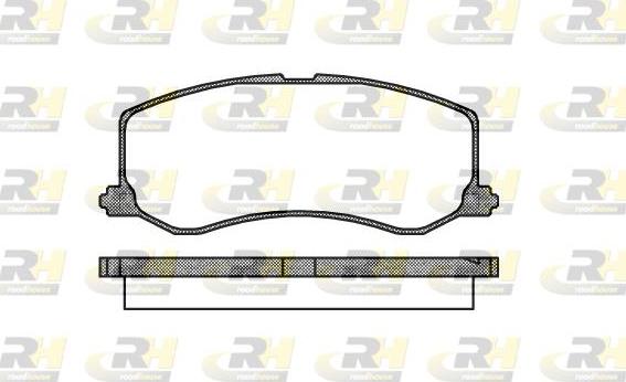 Roadhouse 2410.00 - Тормозные колодки, дисковые, комплект parts5.com