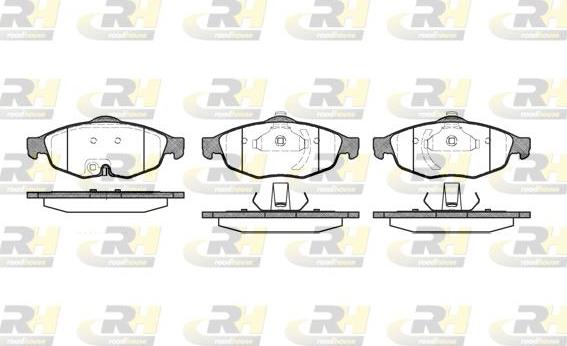 Roadhouse 2812.02 - Тормозные колодки, дисковые, комплект parts5.com