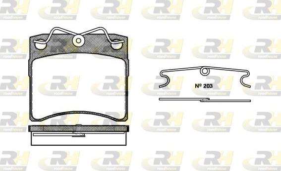 Roadhouse 2385.00 - Тормозные колодки, дисковые, комплект parts5.com