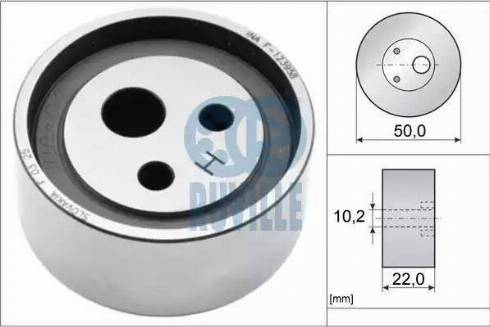 Ruville 55500 - Натяжной ролик, ремень ГРМ parts5.com