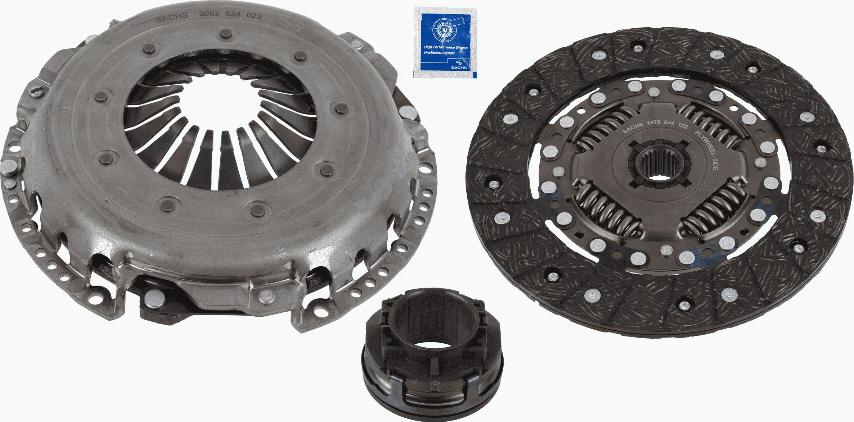 SACHS 3000 951 637 - Комплект сцепления parts5.com