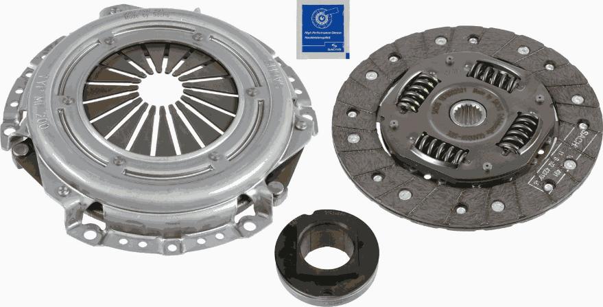 SACHS 3 000 951 012 - Комплект сцепления parts5.com