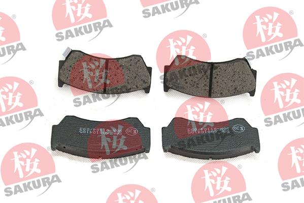 SAKURA 600-10-4185 - Тормозные колодки, дисковые, комплект parts5.com