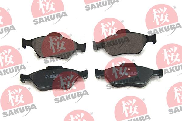 SAKURA 600-20-3961 - Тормозные колодки, дисковые, комплект parts5.com