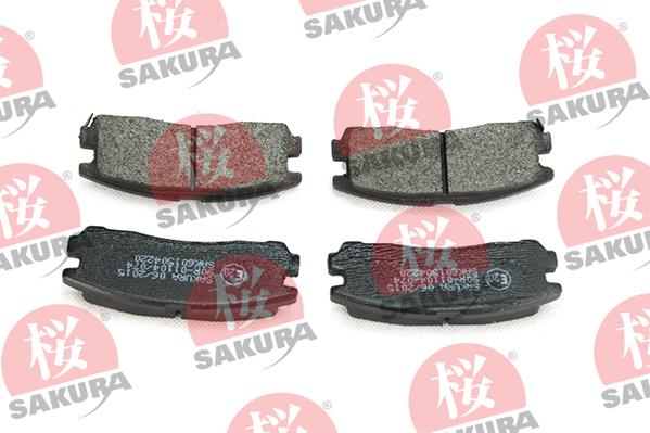 SAKURA 601-50-4220 - Тормозные колодки, дисковые, комплект parts5.com