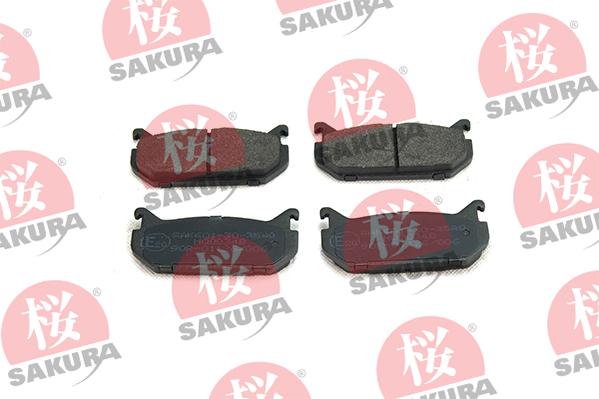 SAKURA 601-30-3580 - Тормозные колодки, дисковые, комплект parts5.com