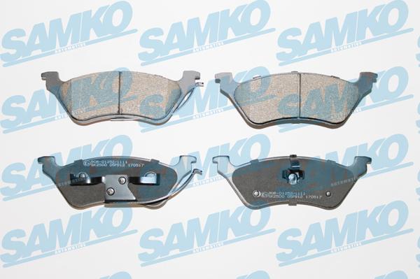 Samko 5SP912 - Тормозные колодки, дисковые, комплект parts5.com