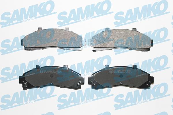 Samko 5SP989 - Тормозные колодки, дисковые, комплект parts5.com