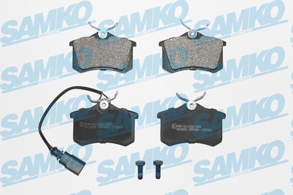 Samko 5SP980 - Тормозные колодки, дисковые, комплект parts5.com