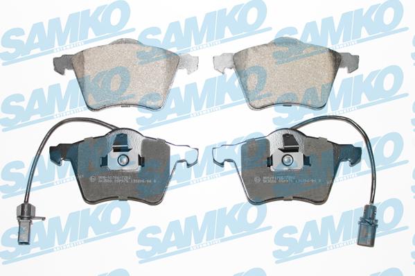 Samko 5SP975 - Тормозные колодки, дисковые, комплект parts5.com