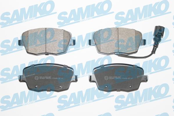 Samko 5SP973 - Тормозные колодки, дисковые, комплект parts5.com