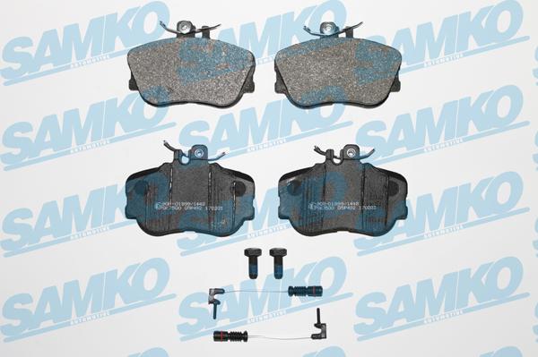 Samko 5SP492A - Тормозные колодки, дисковые, комплект parts5.com