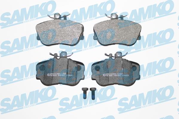 Samko 5SP492 - Тормозные колодки, дисковые, комплект parts5.com