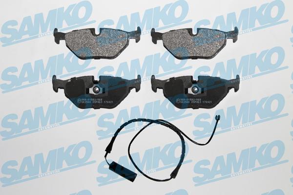 Samko 5SP463A - Тормозные колодки, дисковые, комплект parts5.com