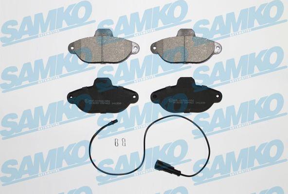 Samko 5SP462 - Тормозные колодки, дисковые, комплект parts5.com