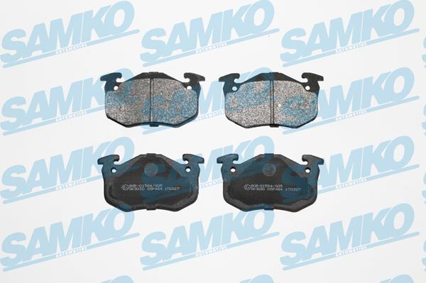 Samko 5SP484 - Тормозные колодки, дисковые, комплект parts5.com