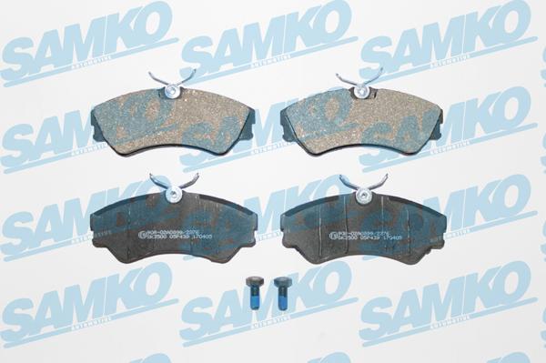 Samko 5SP439 - Тормозные колодки, дисковые, комплект parts5.com