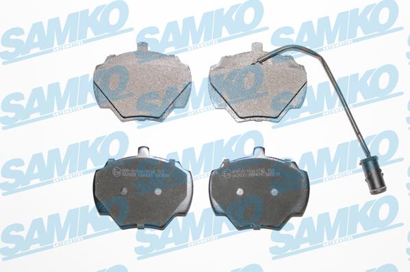 Samko 5SP431 - Тормозные колодки, дисковые, комплект parts5.com