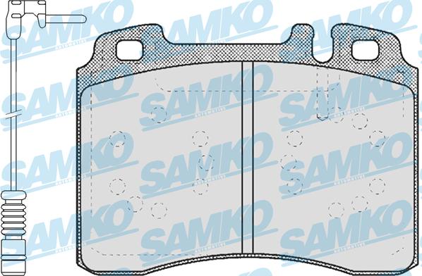 Samko 5SP423A - Тормозные колодки, дисковые, комплект parts5.com