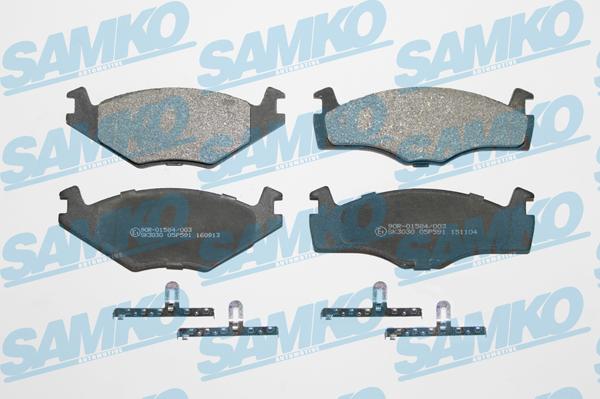 Samko 5SP591 - Тормозные колодки, дисковые, комплект parts5.com