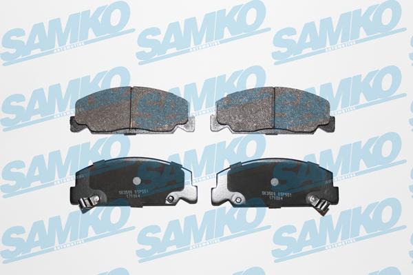 Samko 5SP551 - Тормозные колодки, дисковые, комплект parts5.com