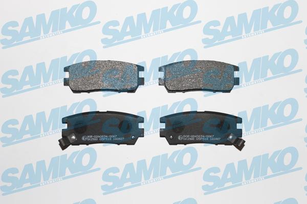 Samko 5SP518 - Тормозные колодки, дисковые, комплект parts5.com