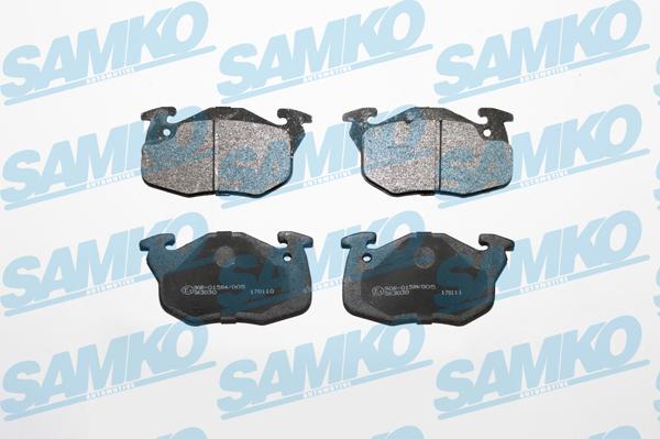 Samko 5SP642 - Тормозные колодки, дисковые, комплект parts5.com