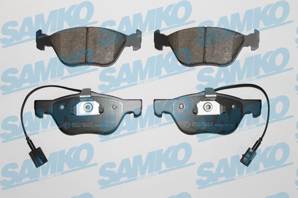 Samko 5SP614 - Тормозные колодки, дисковые, комплект parts5.com