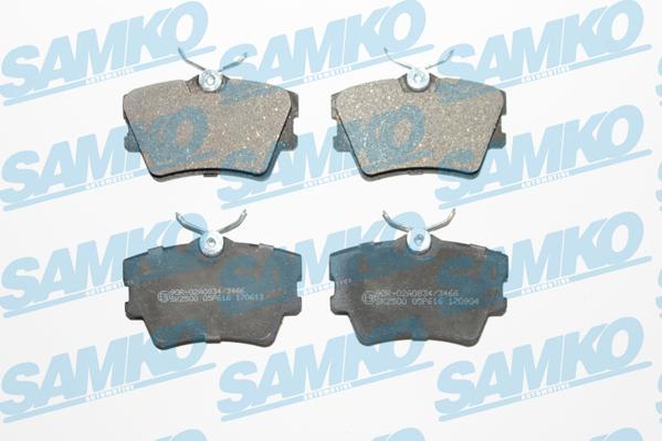 Samko 5SP616 - Тормозные колодки, дисковые, комплект parts5.com