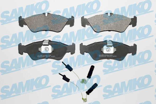 Samko 5SP610A - Тормозные колодки, дисковые, комплект parts5.com