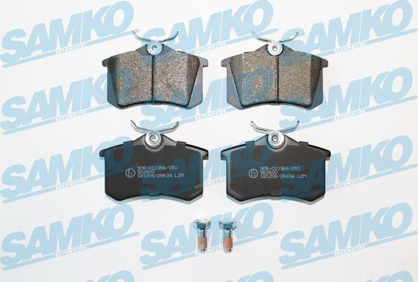 Samko 5SP634 - Тормозные колодки, дисковые, комплект parts5.com