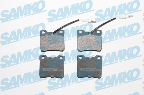 Samko 5SP623 - Тормозные колодки, дисковые, комплект parts5.com