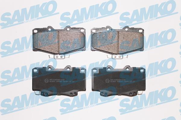 Samko 5SP058 - Тормозные колодки, дисковые, комплект parts5.com