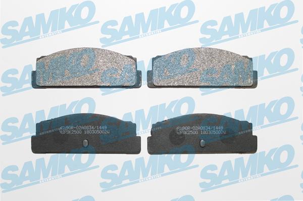 Samko 5SP002 - Тормозные колодки, дисковые, комплект parts5.com