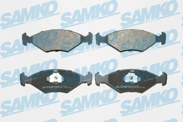 Samko 5SP016 - Тормозные колодки, дисковые, комплект parts5.com