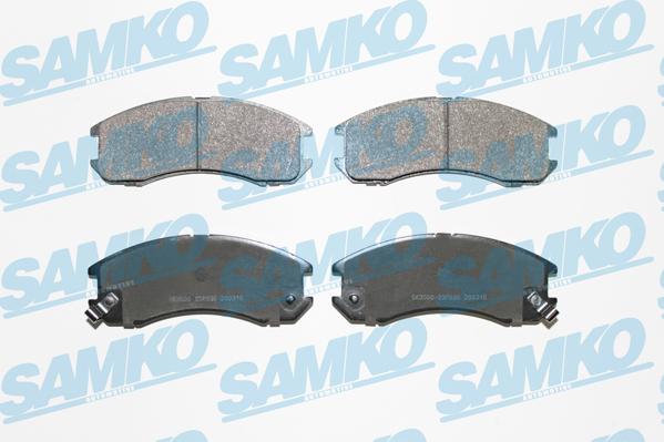 Samko 5SP036 - Тормозные колодки, дисковые, комплект parts5.com