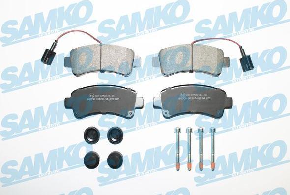 Samko 5SP1994 - Тормозные колодки, дисковые, комплект parts5.com