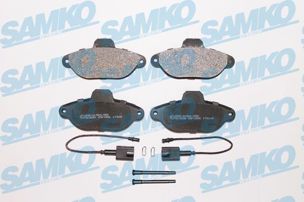 Samko 5SP1906 - Тормозные колодки, дисковые, комплект parts5.com