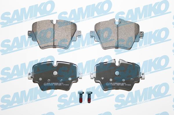 Samko 5SP1985 - Тормозные колодки, дисковые, комплект parts5.com